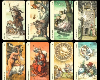 Digital Tarot deck + Gift link | Tarot of Durer 78 Tarot cards| Printable | Download this deck instantly and print it at home!