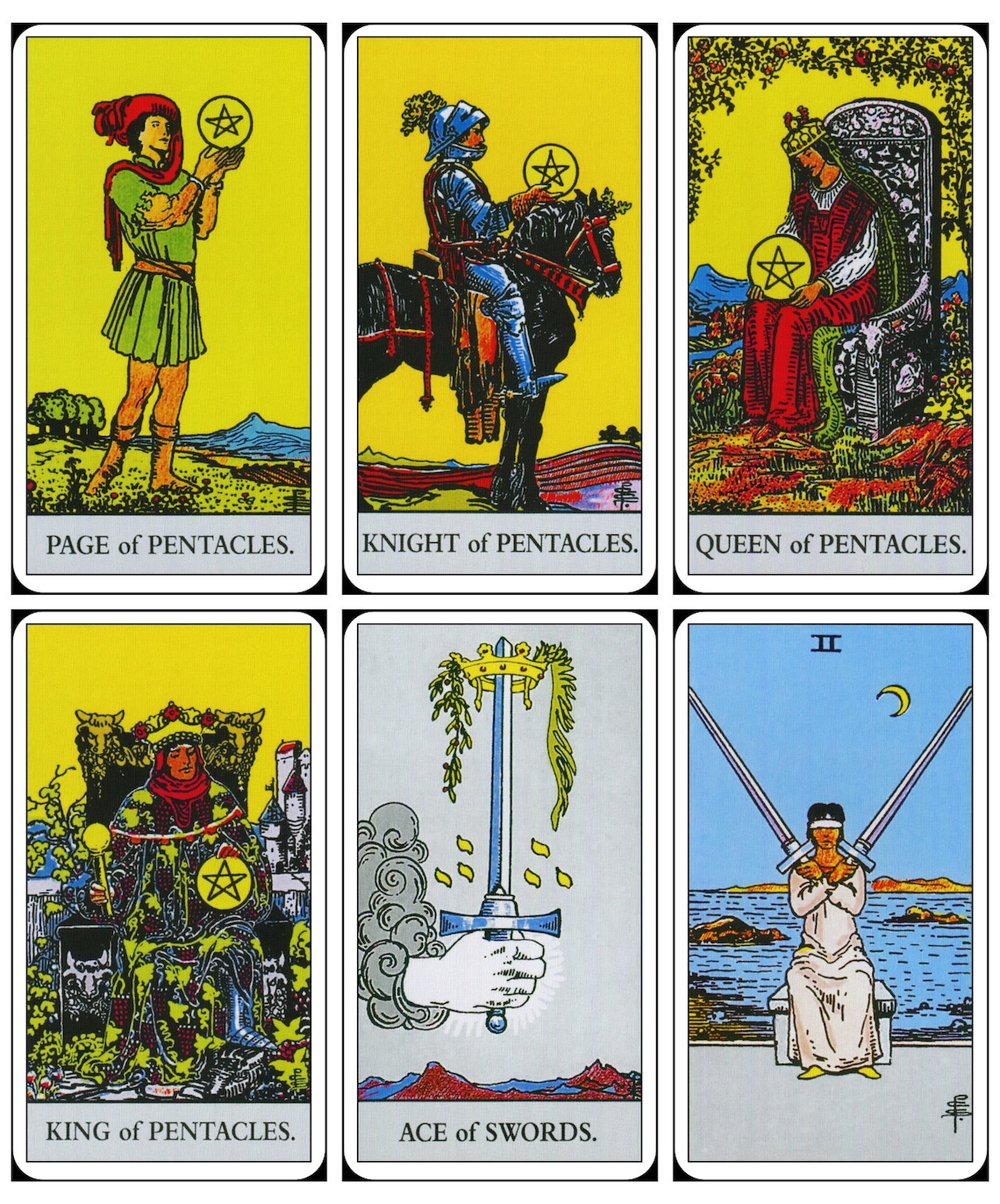 digital tarot deck 78 cards rider waite tarot deck etsy