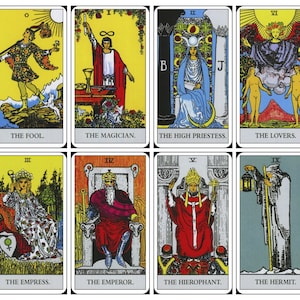 Digital Tarot + Gift link | Rider Waite tarot deck, 78 cards Tarot deck | Printable | Download this deck instantly and print it at home!