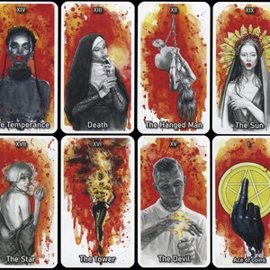 Digital Tarot deck + Gift link | 78 Tarot cards| Printable | Download this deck instantly and print it at home!
