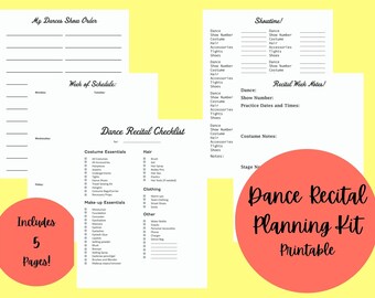 Dance Recital Planning Kit