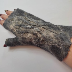 Handgefilzte Handschuhe aus Wolle, Handschuhe aus Wolle, handgefilzte Stulpen, Geschenk für Frauen und Mädchen