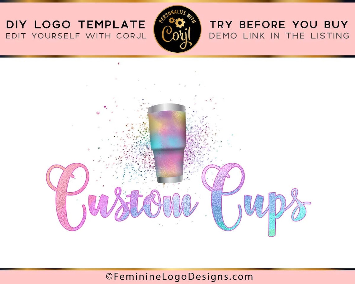 Tumbler Logo Design Tumbler Logo Tumbler Designer Logo Etsy