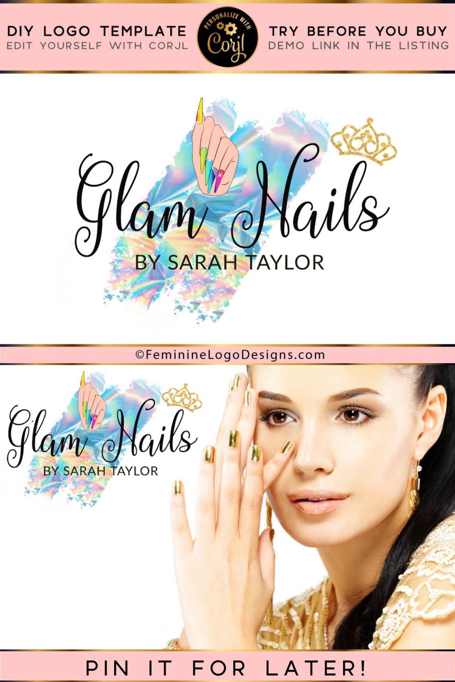 nails logo design