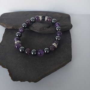 Sobriety & Addiction Genuine Crystal Energy Bracelet Womens