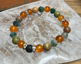 Endometriosis Genuine Crystal Energy Bracelet Etsy