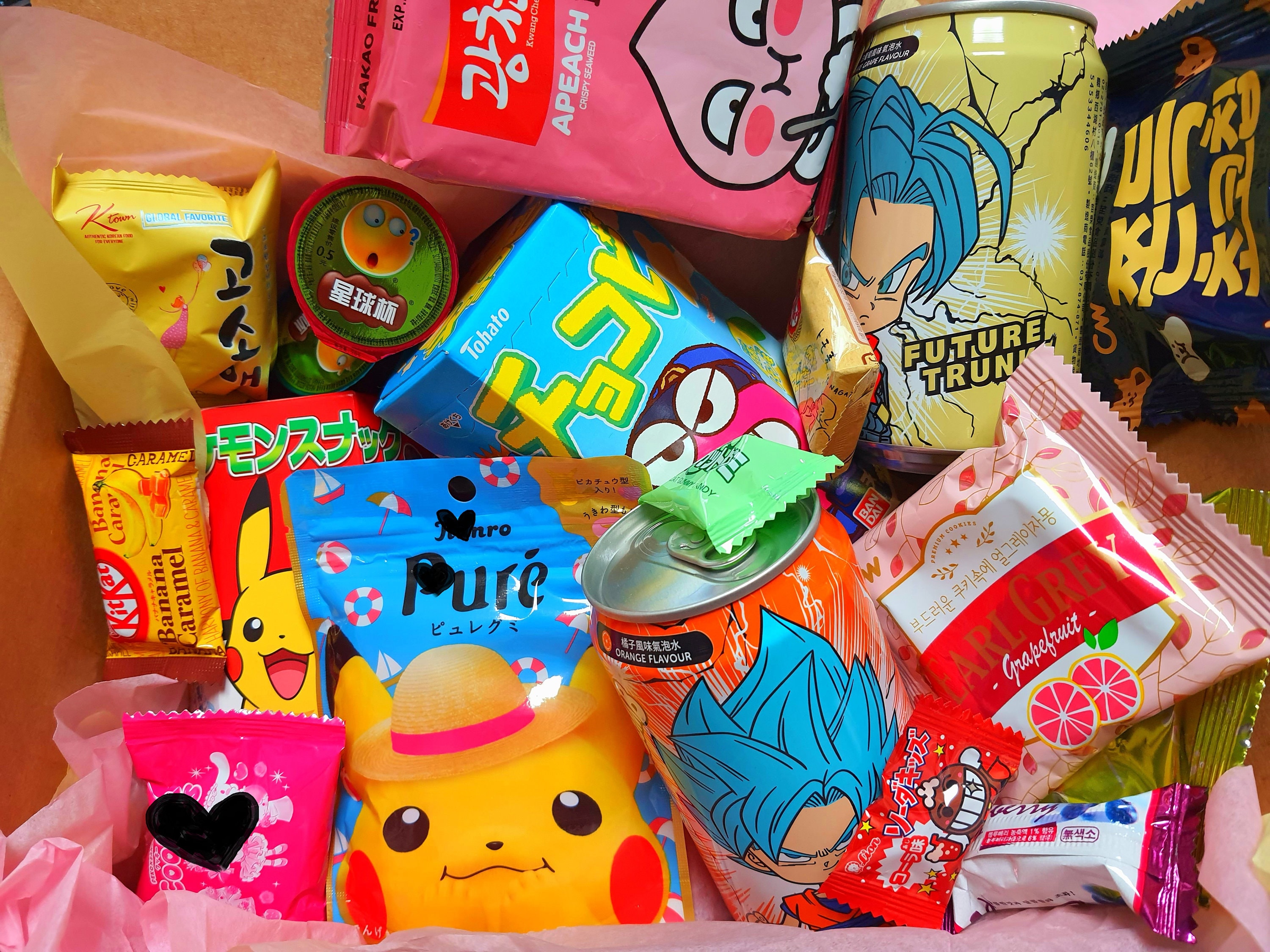 Kawaii Cute Deluxe Japanese Snack Box Asian Snack Box Christmas or Birthday  Gift Box Anime Manga Sweet Savoury Treats Snack Box 