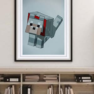 Wolf Digital Print from Original Painting