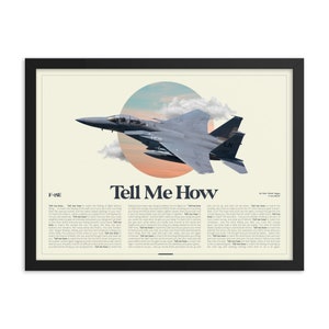 F-15E AirPower Portrait Print Framed