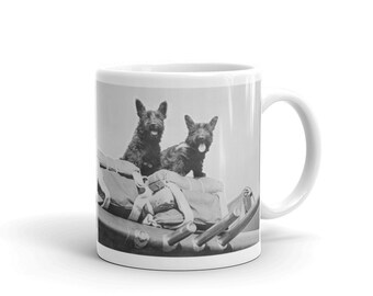 Bullets. A pair of dogs on this P-47 on our white ceramic mug.