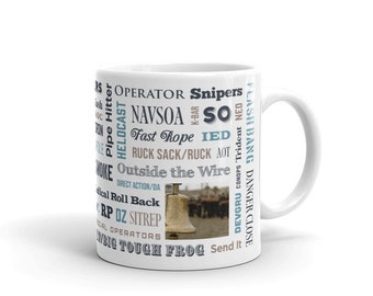 Say Again Mug With Navy SEAL Lingo