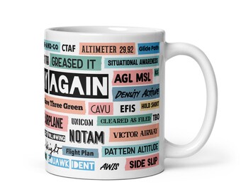 Words Used By Private Pilots on our Say Again Mug