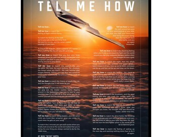 B-2 Spirit Bomber Metallic print ready to hang with the Tell Me How description of military flight.