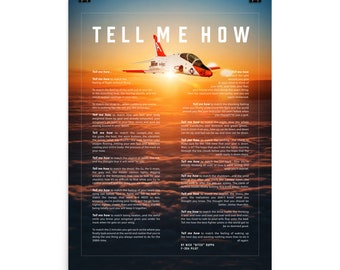 T-45A Goshawk. This is a premium poster with the Tell Me How description of military flight on museum quality luster papers.