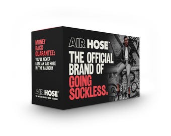 Air Hose. The No Sock AirSock For Sockless Days. (It's a gag gift. Read our little secret.)