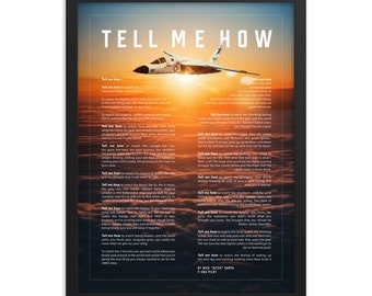 RA-5C Vigilante sunset, framed ready for hanging. Vietnam series.