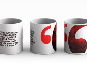 Mugs That Make You Proud - White Picket Fence on Our White glossy mug