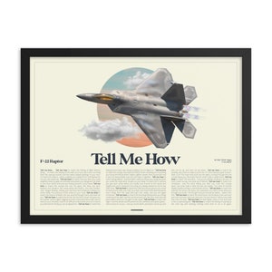F-22 AirPower Portrait Framed