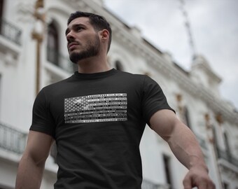 Say Again T-Shirt With Words Used By SEAL Teams on Our Men’s premium heavyweight tee