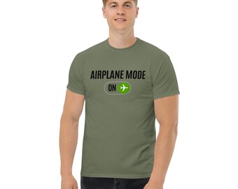 Men's classic tee with Airplane Mode ON