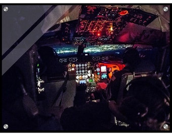 KC-135 Cockpit On Our Acrylic Print