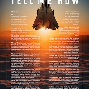 F-14 Tomcat With Tell Me How Ode to Flight Poster Ready For Framing