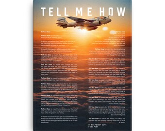 EA-6B Prowler on Canvas, ready for hanging. Vietnam series.
