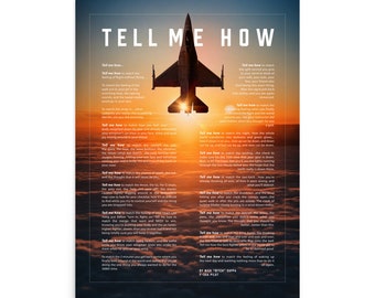 F-16 Viper poster ready for framing