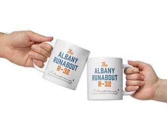 Albany Boat White glossy mug