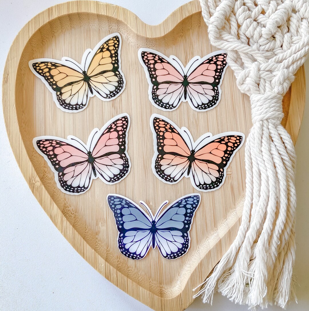 Buttrfly Sticker Butterfly Vinyl Sticker - Etsy