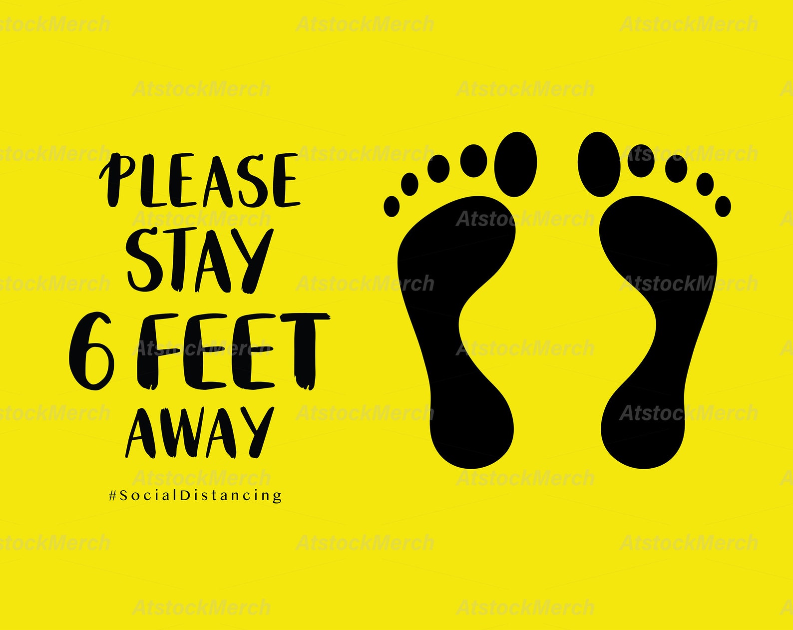 Please Stay 6 Feet Away SVG/ Social Distancing SVG/ Hand Drawn Etsy UK
