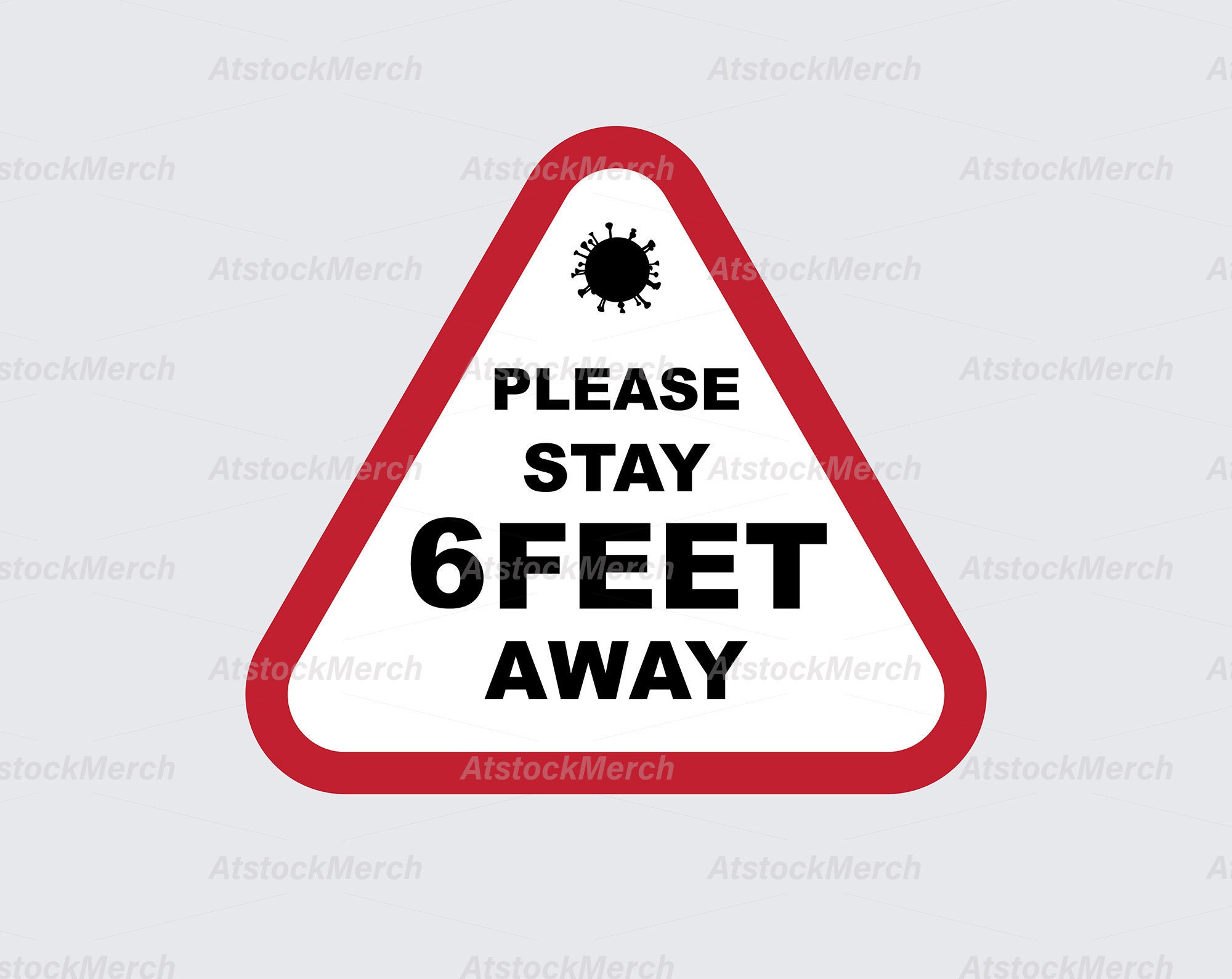 Please stay 6 feet away sign SVG/ social distancing SVG/ Etsy