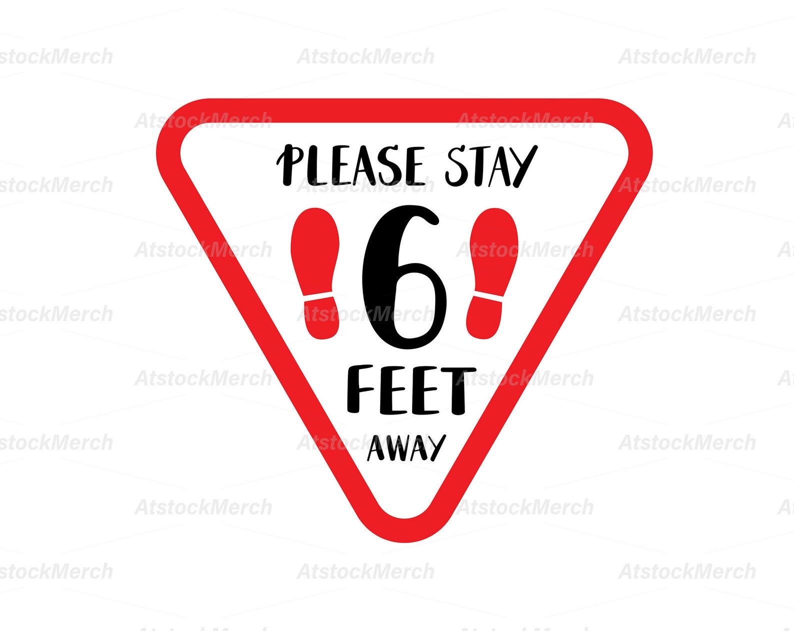 Please Stay 6 Feet Away Sign SVG/ Social Distancing SVG/ Etsy