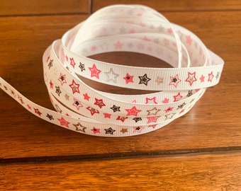Cinta de grogrén de 3/8" - Estrellas brillantes (5 yardas)
