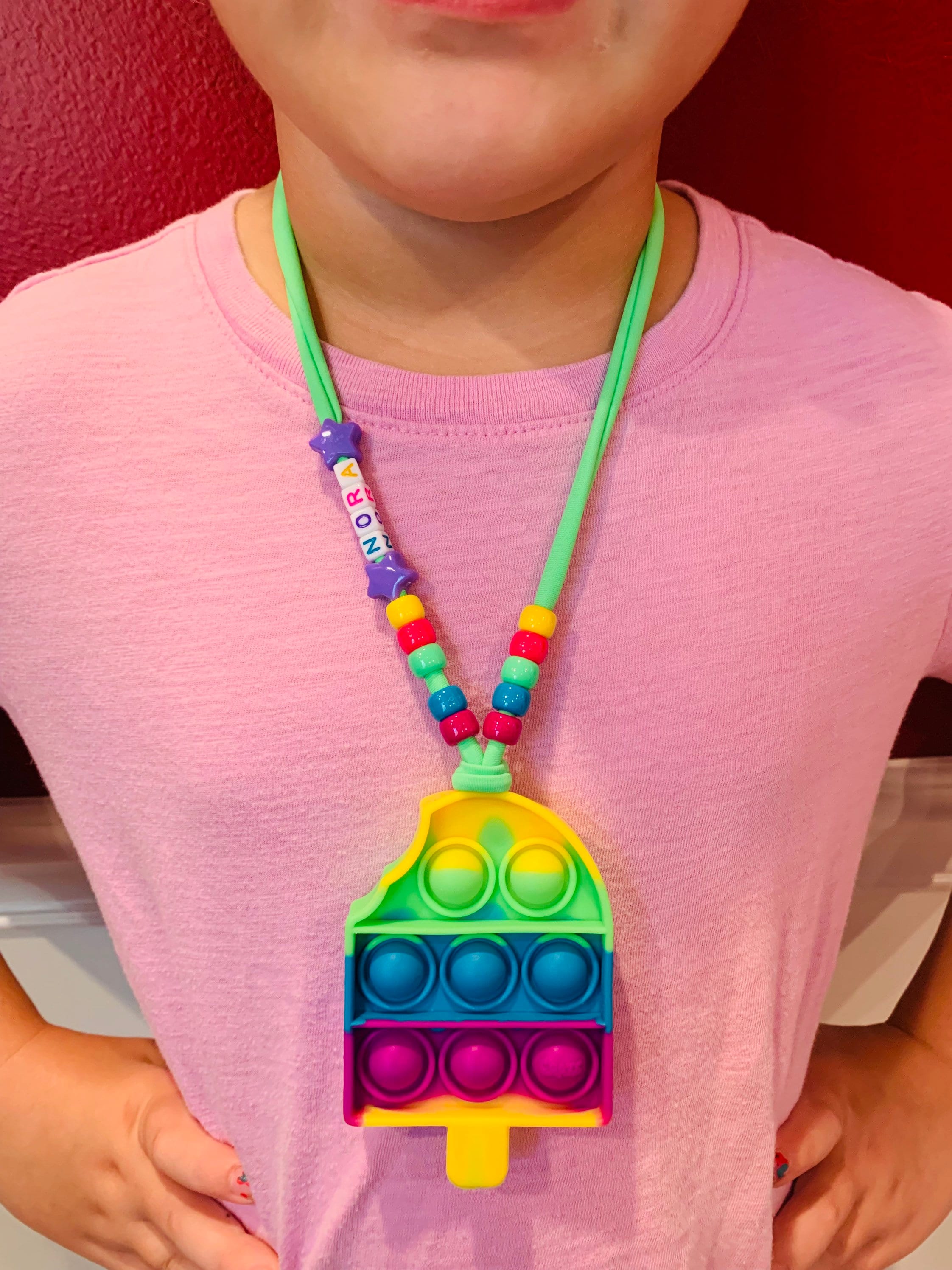 Popit Fidget Necklaces Popcicle Etsy UK