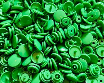 Broches KAM - Talla 20 Regular - Verde Brillante B14 - 100 juegos