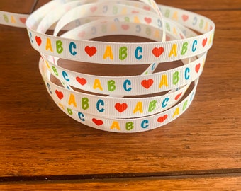 Cinta de grogrén de 3/8" - ABC (5 yardas)