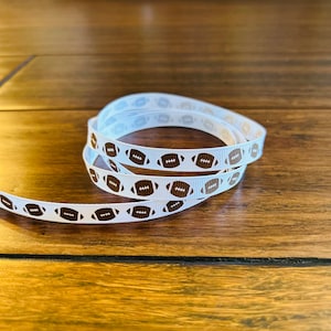 3/8&quot; Grosgrain Ribbon - Football (5 yards)