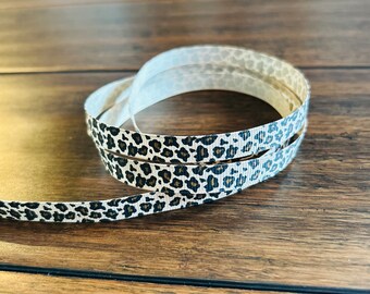 3/8" Grosgrain lint - Luipaard (5 yards)