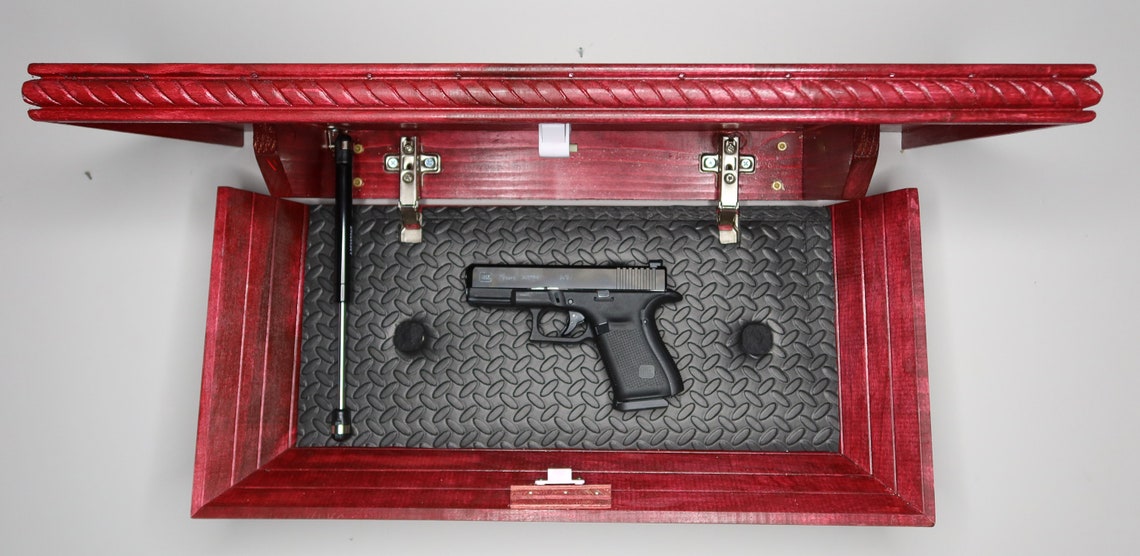 UPDATED Hidden Gun Shelf 24 Concealment Floating Shelf Etsy