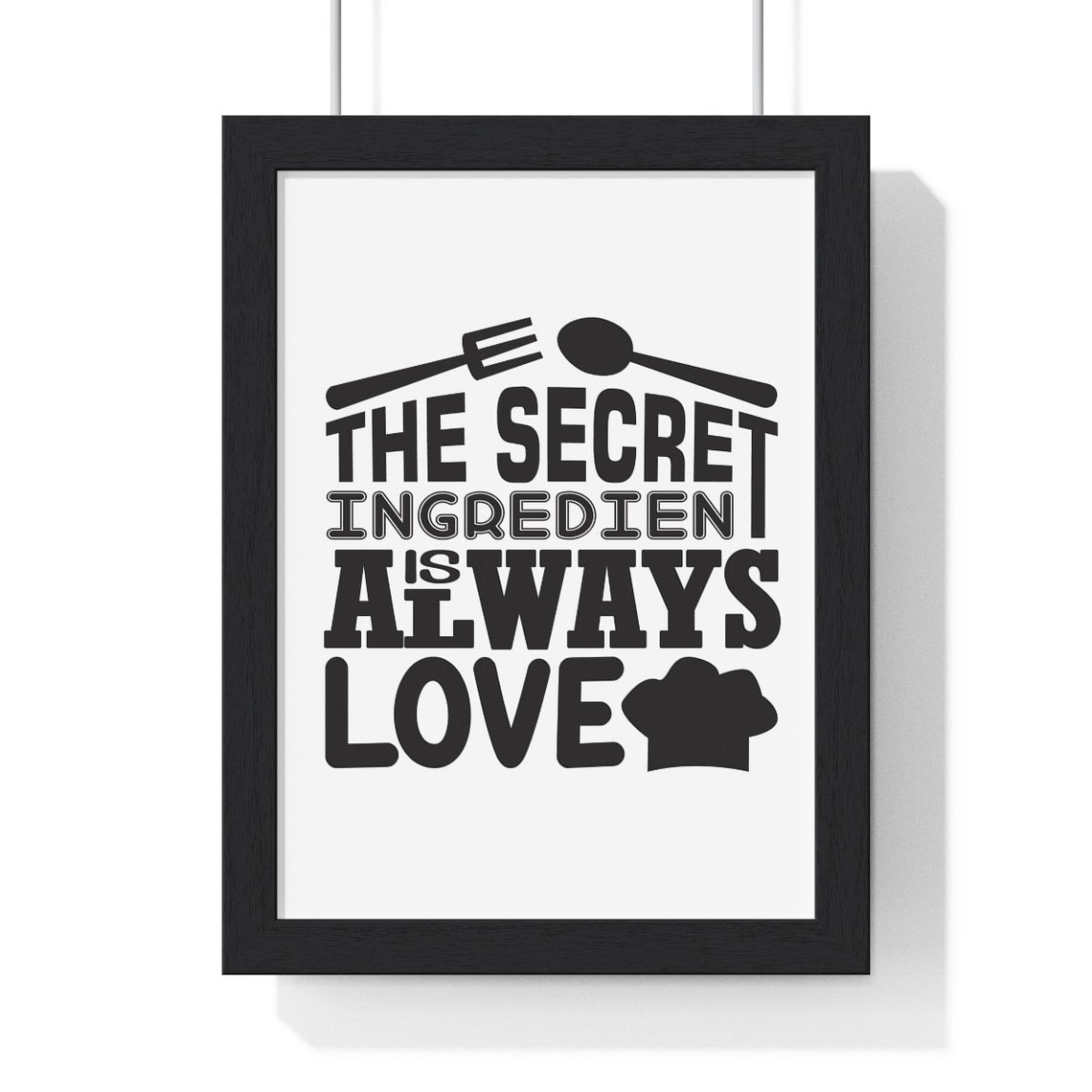 The Secret Ingredient is Always Love Print Wall Art for Etsy UK