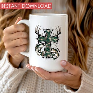 Camo Cross Fishing PNG, Christian Hunting PNG, Hunting PNG Designs ...