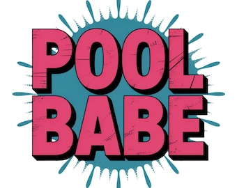 PNG de chica en la piscina y vida playera, PNG de verano, diseño de camiseta de verano neón a la moda, PNG de playa desgastada, PNG de lago, piscina y río, archivo de sublimación de vida en la piscina