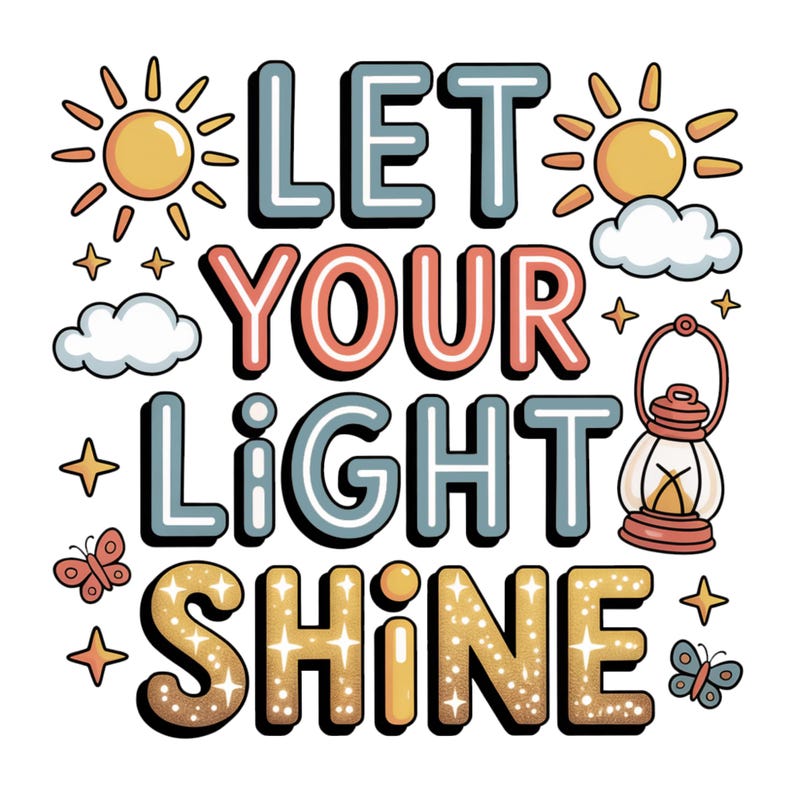 Christian PNG, Sublimation Let Your Light Shine Cut File Little Boys ...