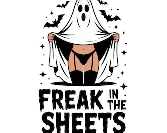 Funny Halloween Sheet Ghost PNG, Adult Humor Halloween Shirt PNG, Halloween Quote For Sublimation And DTG Printing, Retro Halloween Girl Png