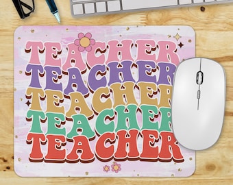 Teacher PNG Sublimation Files Teacher Mouse Pad Sublimation Designs, Instant Digital Download Mouse Pad, Teacher Mouse Pad PNG, School PNG