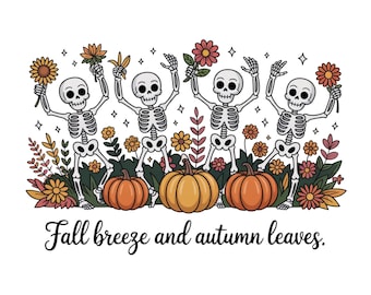 Herfst png, herfstbries en herfstbladeren, skelet png, herfstcitaten png, herfstontwerp pompoen png, herfstskelet png, skelet png-bestand