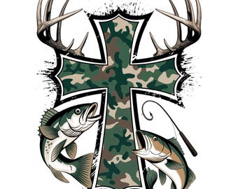 Camouflage croisé pêche PNG, chrétien chasse PNG, dessins de chasse PNG, patriotique extérieur Png, camouflage croix Png, foi et plein air Png
