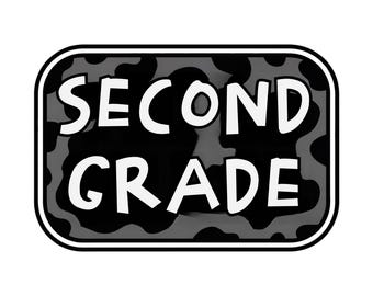 Camo Back to School PNG, Second Grade PNG Shirt, Preppy Back To School PNG, First Day of School Png, Boy Back To School Sublimation Design
