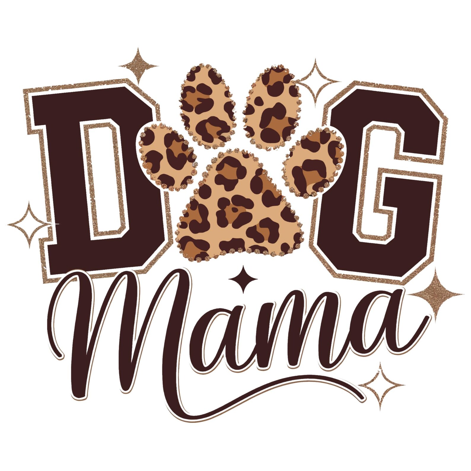 Dog Mama Leopard Sublimation Design PNG, Dog Lover PNG, Dog Mama PNG ...